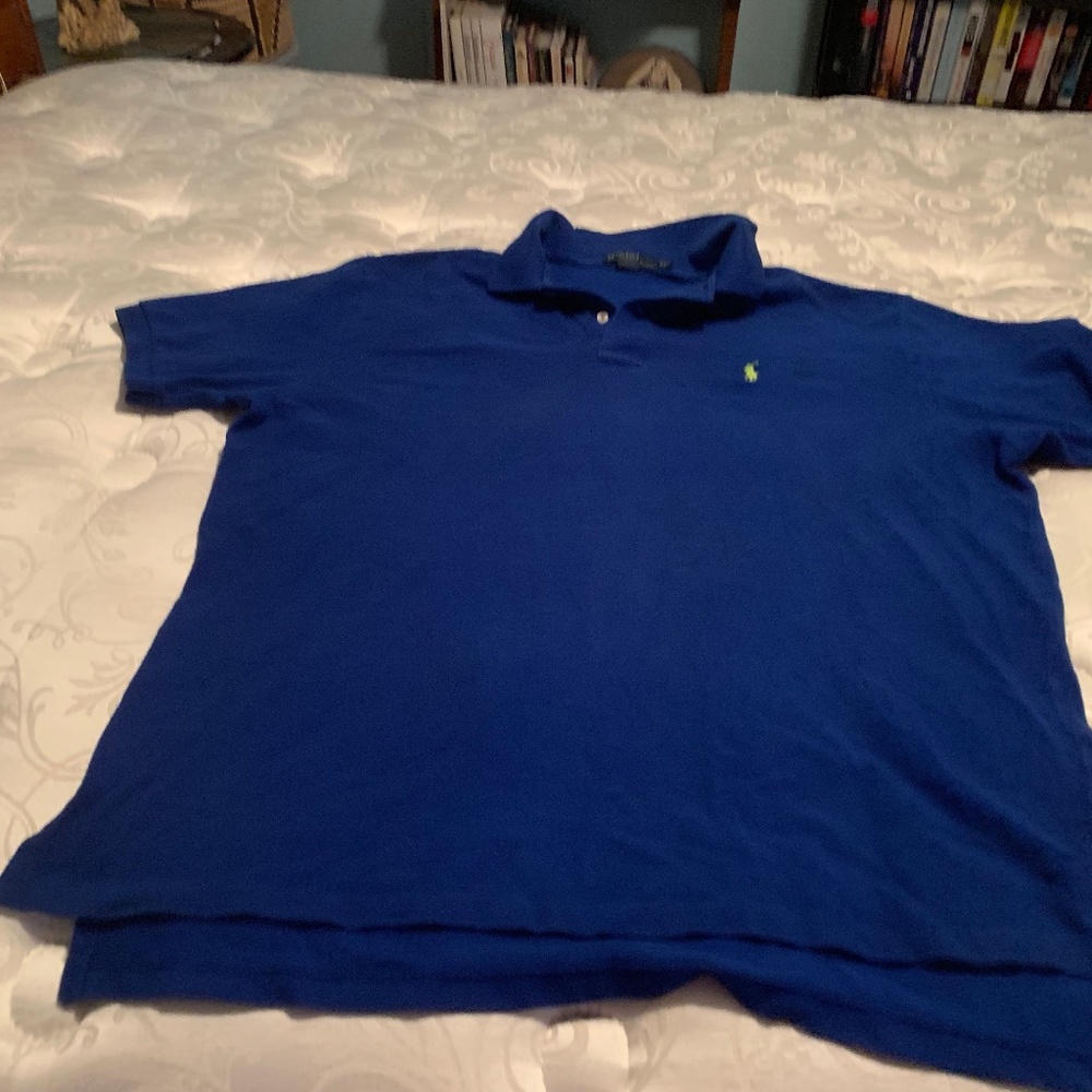 RALPH LAUREN POLO MENS BLUE SS POLO 2XL